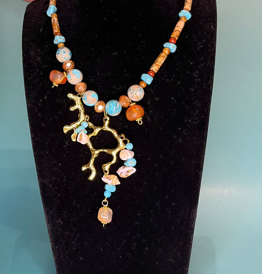 Coral Branch Necklace