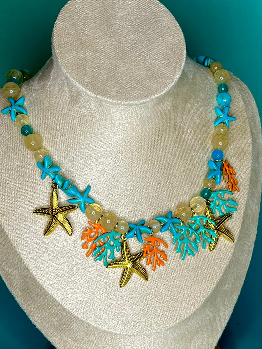 Citrine Starfish Necklace