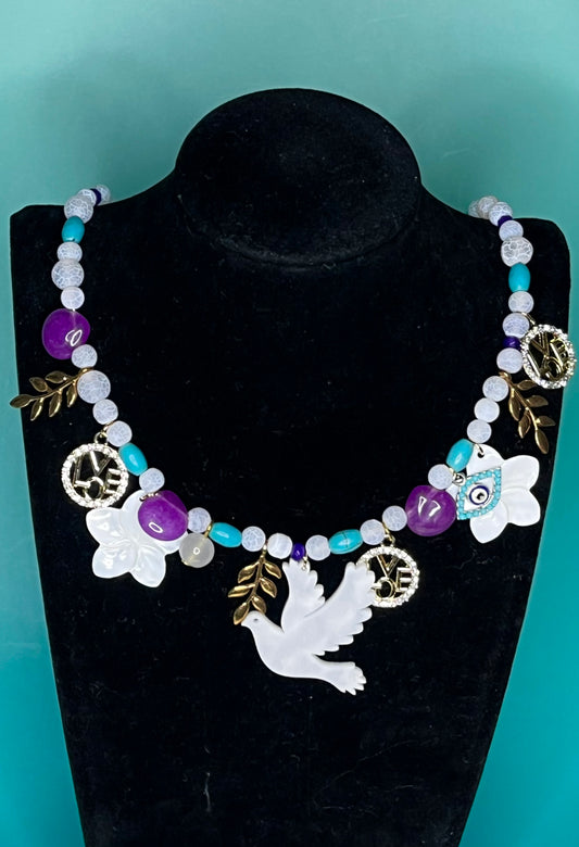 Peace and Love Necklace