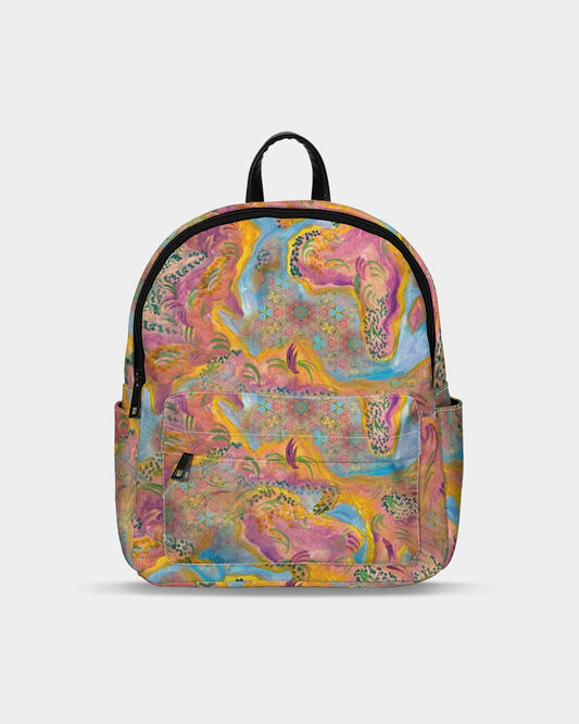 Around the world Mini Canvas Backpack