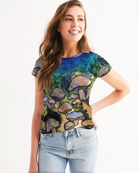 Mushrooms are Magic! Women's All-Over Print Tee