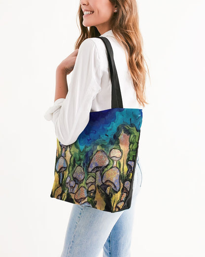 Mushrooms are Magic! Canvas Zip Tote