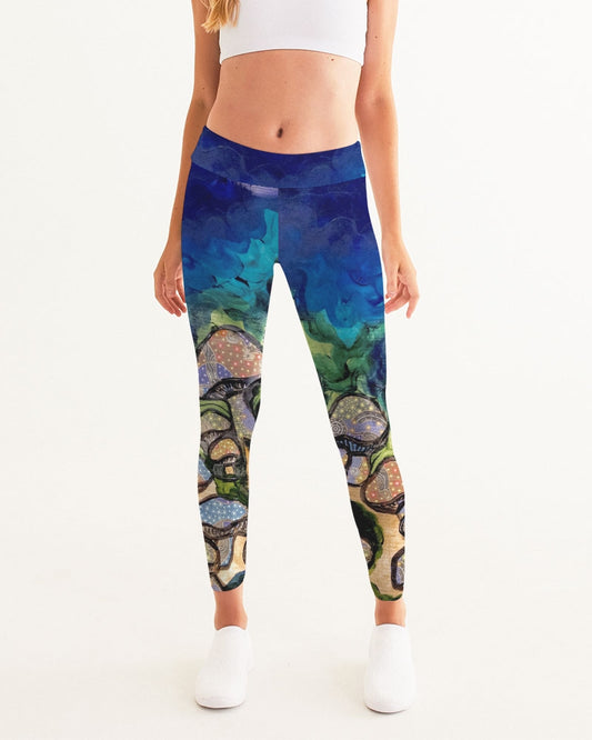 Mushrooms are Magic! Women's All-Over Print Yoga Pants