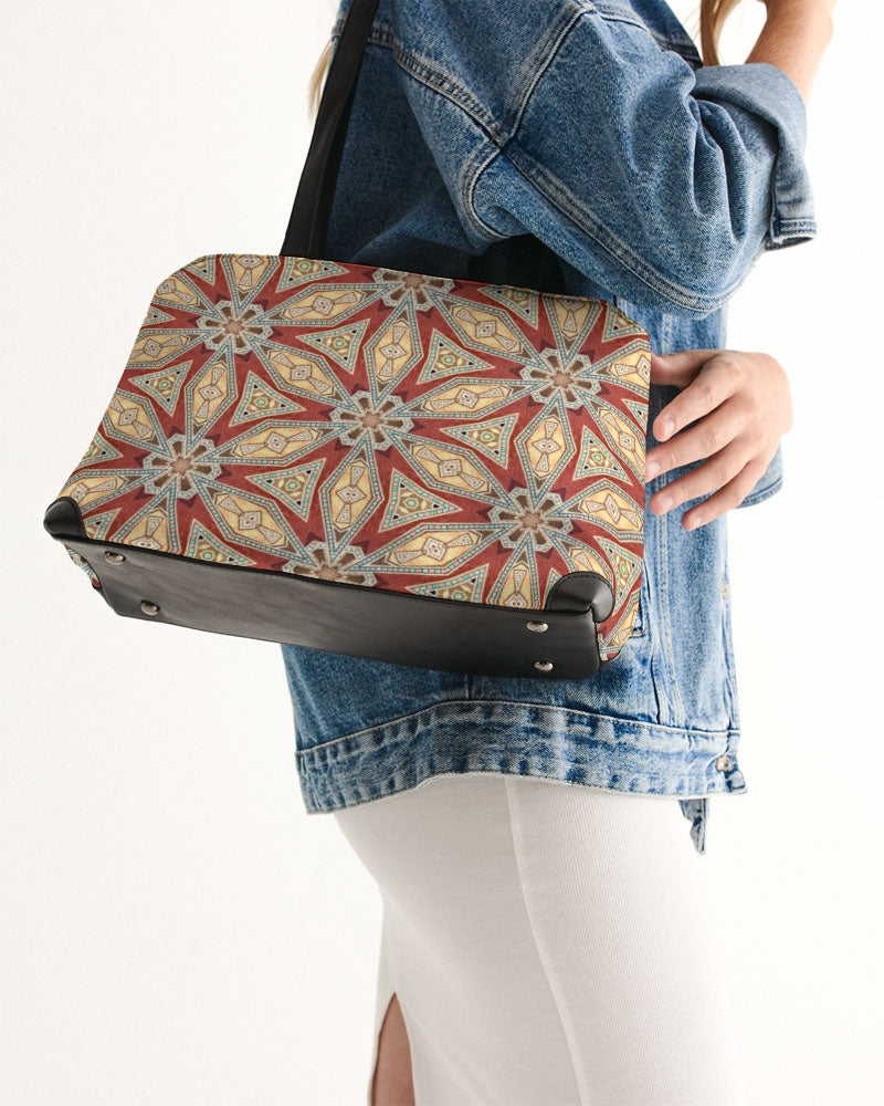 Red Geometric Stars Shoulder Bag