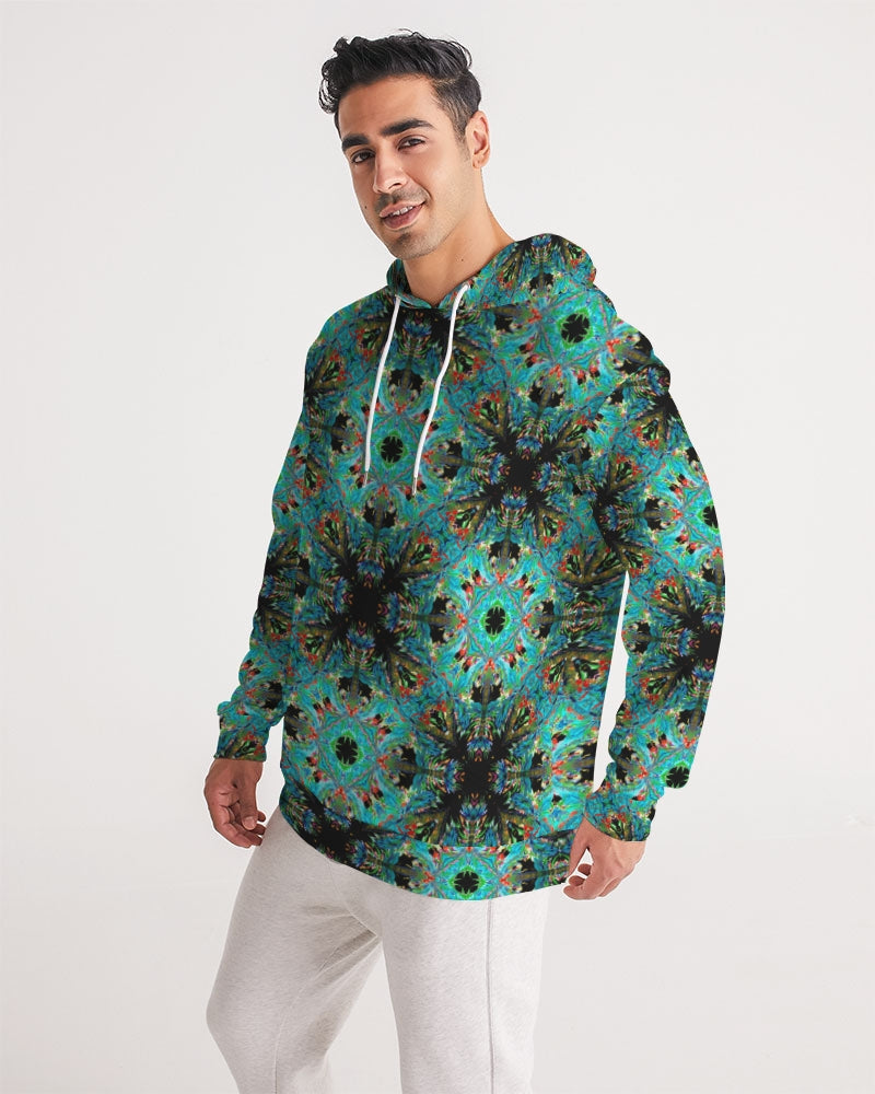 Turquoise Palm  Men's Hoodie