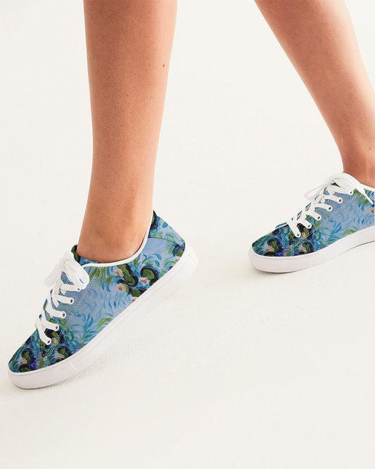 Water Lillies Women's Faux-Leather Sneaker