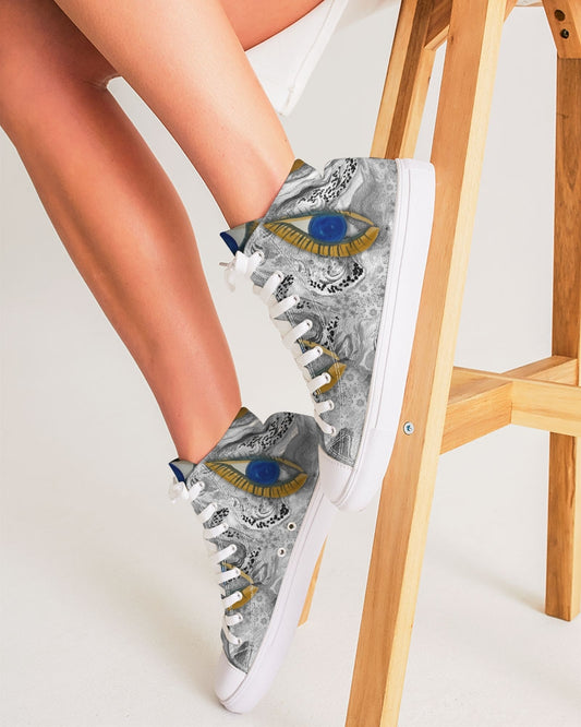 So Much to See Women's Hightop Canvas Shoe
