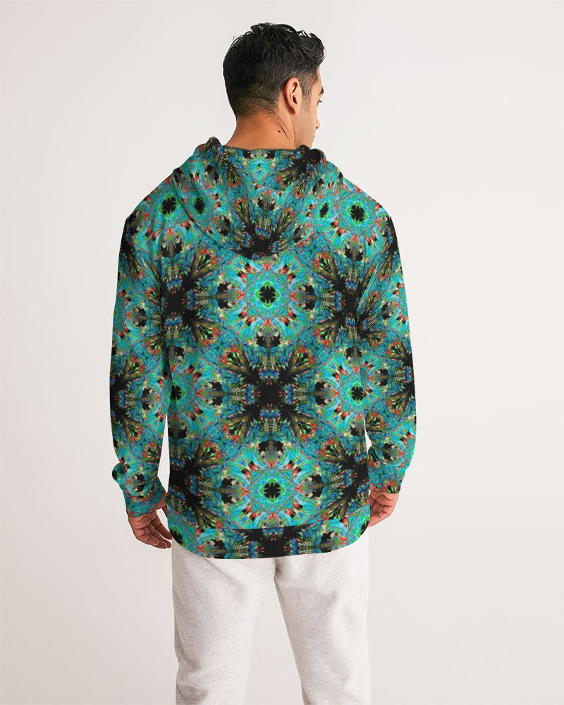 Turquoise Palm  Men's Hoodie