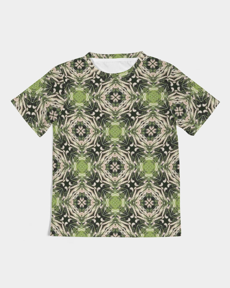 Kids Green Printed Tee