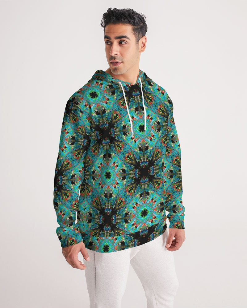 Turquoise Palm  Men's Hoodie