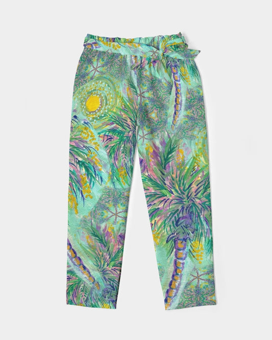 Calypso Women's Belted Tapered Pants