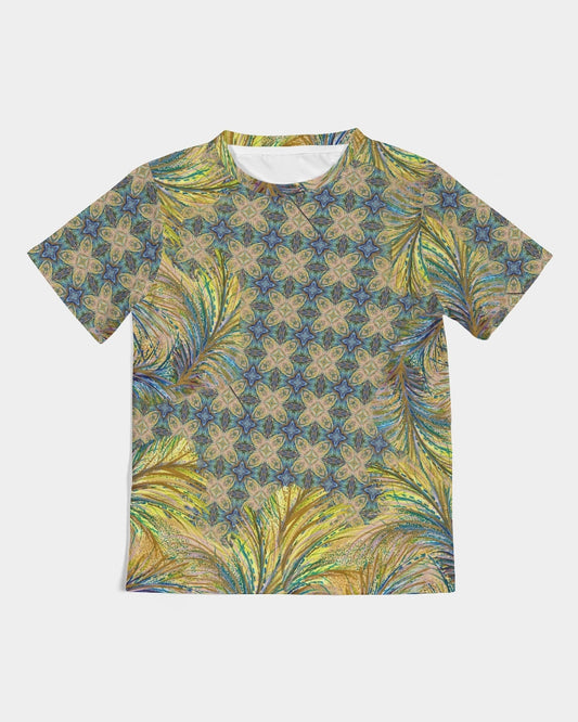 Yellow Wisps Mosaic Kids Tee