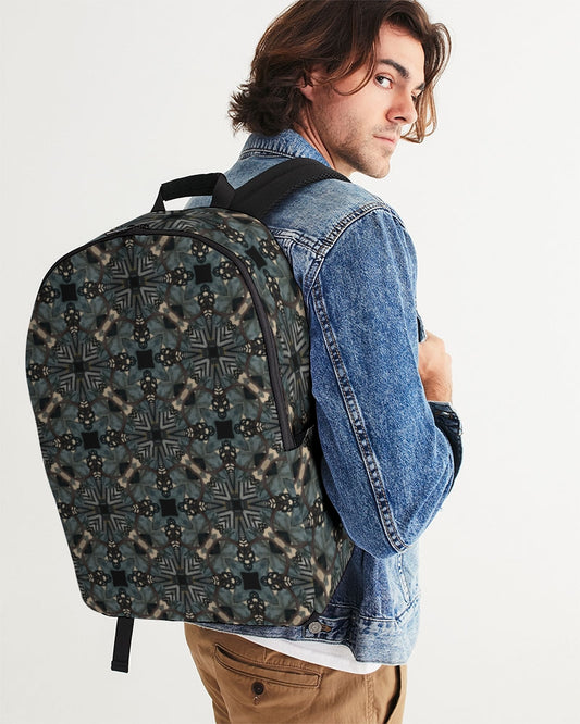 Black and Blue Large Backpack