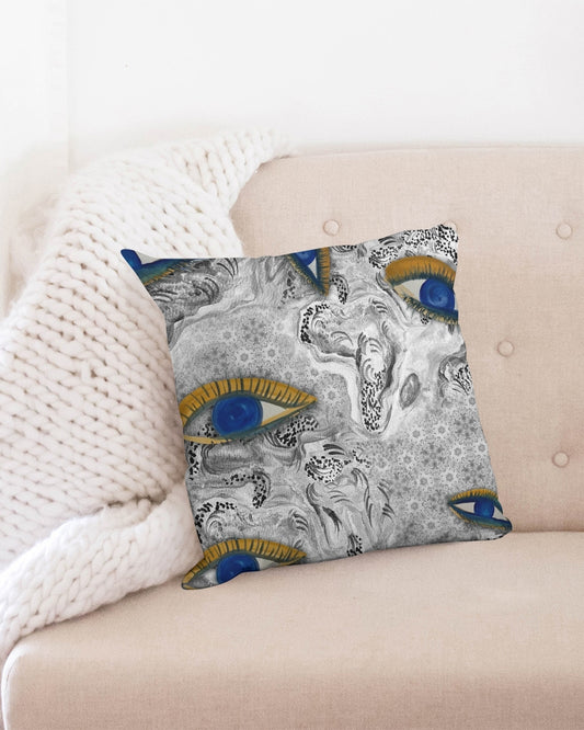 So Much to See Throw Pillow Case 18"x18"