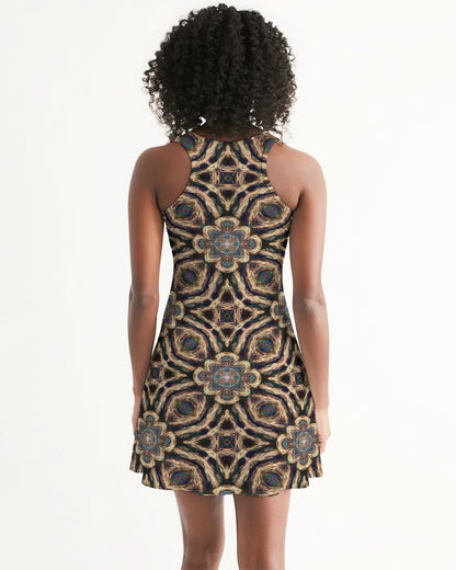 Modern Middle Eastern pattern Women's Racerback Dress