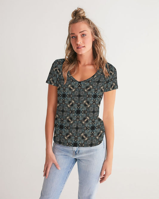 Women's V-Neck Printed Tee