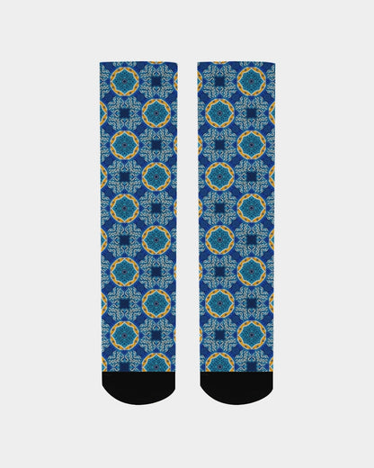 Blue Mosaic Men's Socks