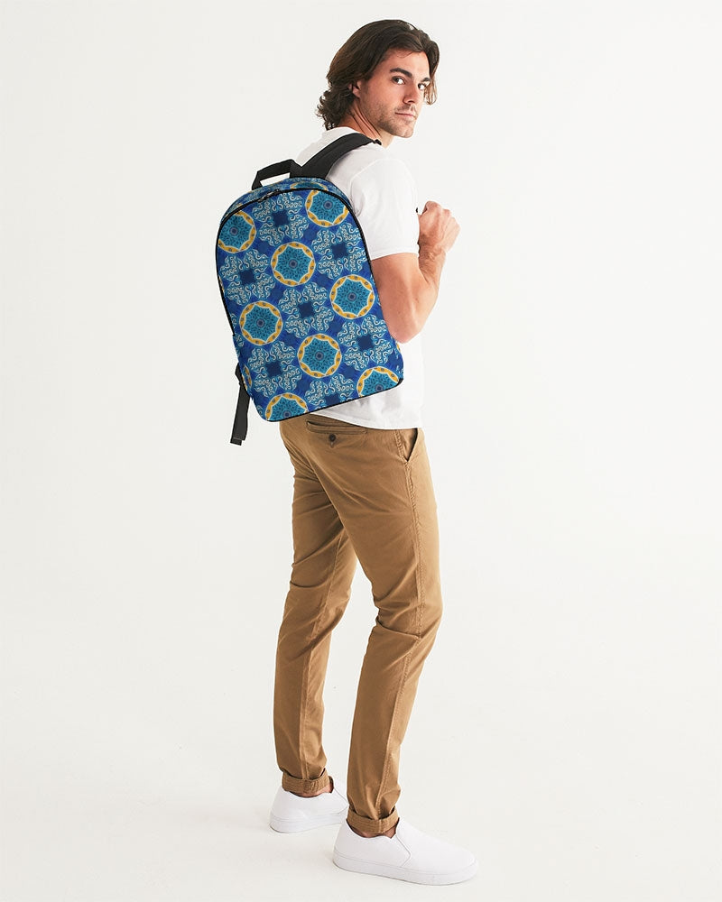 Blue Mosaic Large Backpack