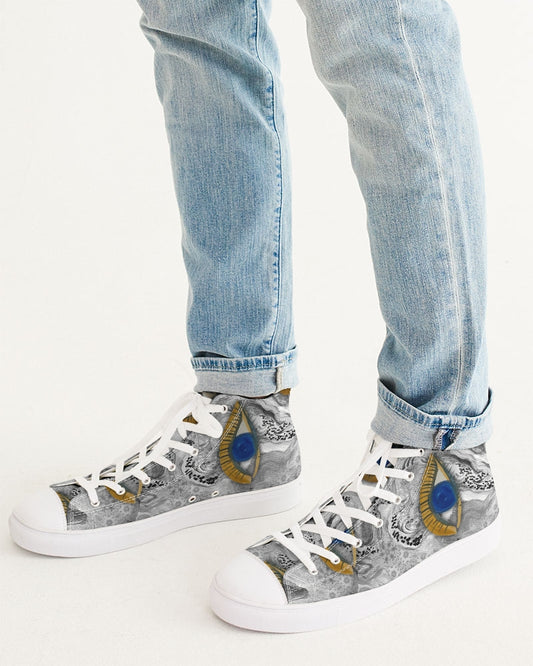 So Much to See Men's Hightop Canvas Shoe