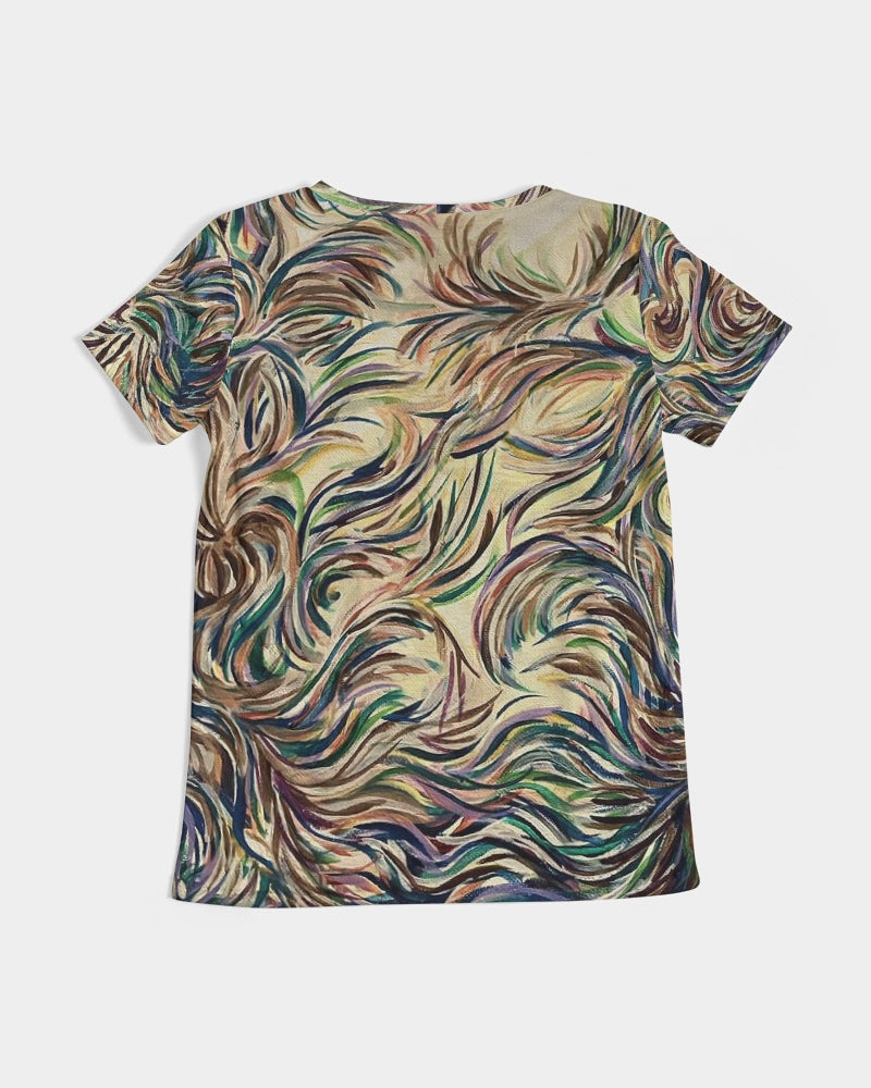 Painted swirls Women's V-Neck Tee