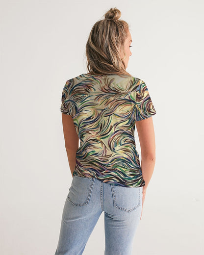 Painted swirls Women's V-Neck Tee