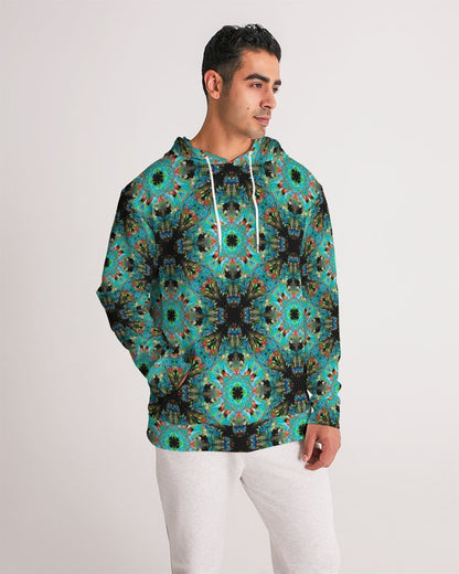 Turquoise Palm  Men's Hoodie