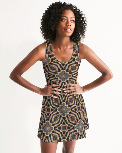 Modern Middle Eastern pattern Women's Racerback Dress