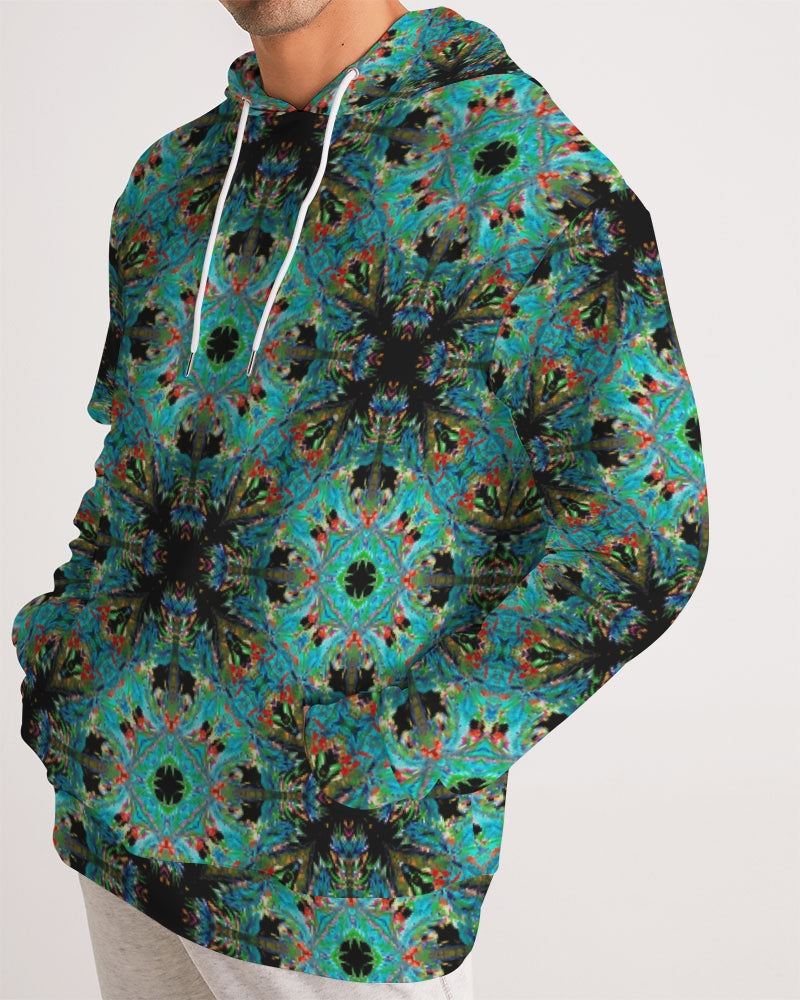 Turquoise Palm  Men's Hoodie