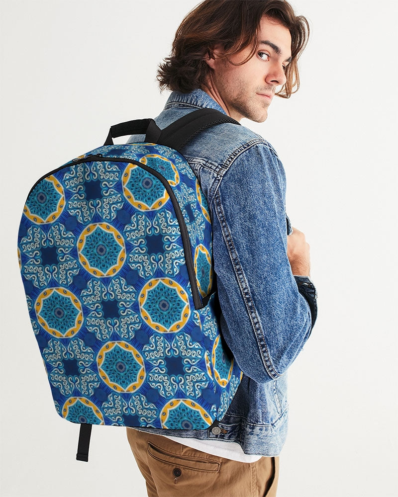 Blue Mosaic Large Backpack