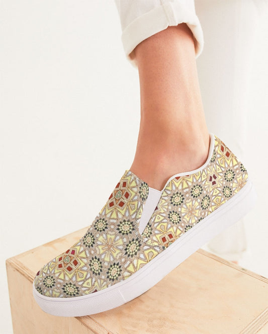 Islamic Geometric Design Women's Slip-On Canvas Shoe