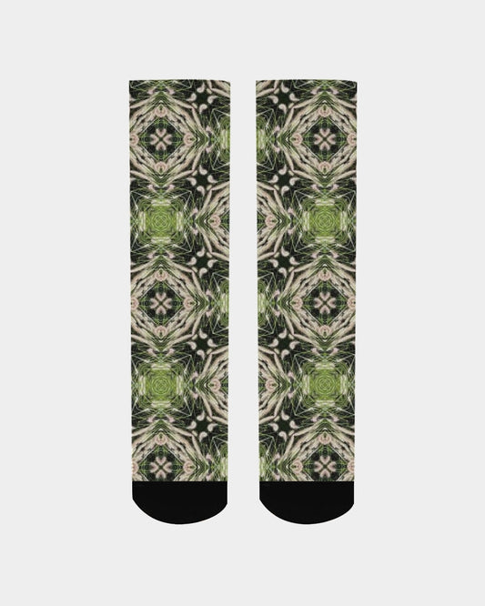 Green Kaleidoscope  Men's Socks