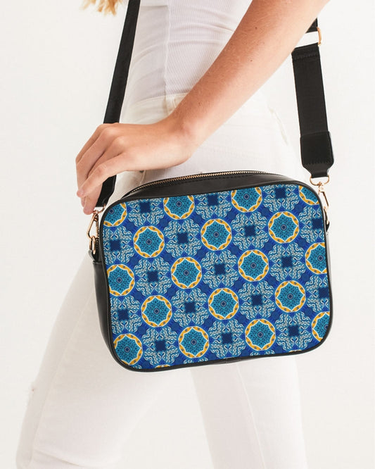 Blue Mosaic Crossbody Bag