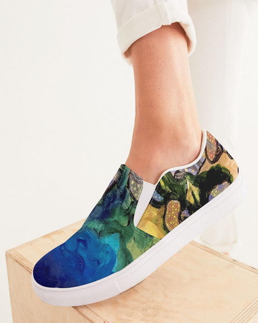 Mushrooms are Magic! Women's Slip-On Canvas Shoe