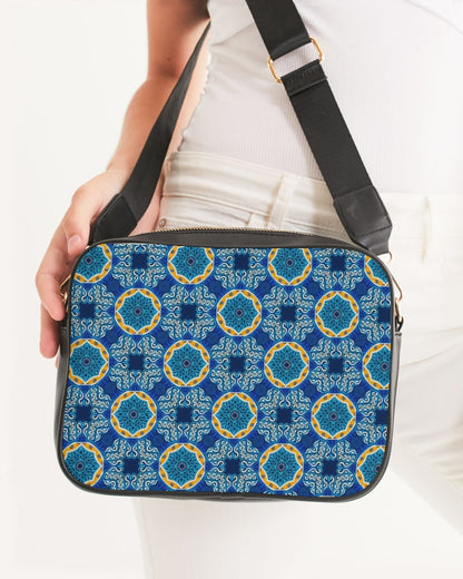 Blue Mosaic Crossbody Bag